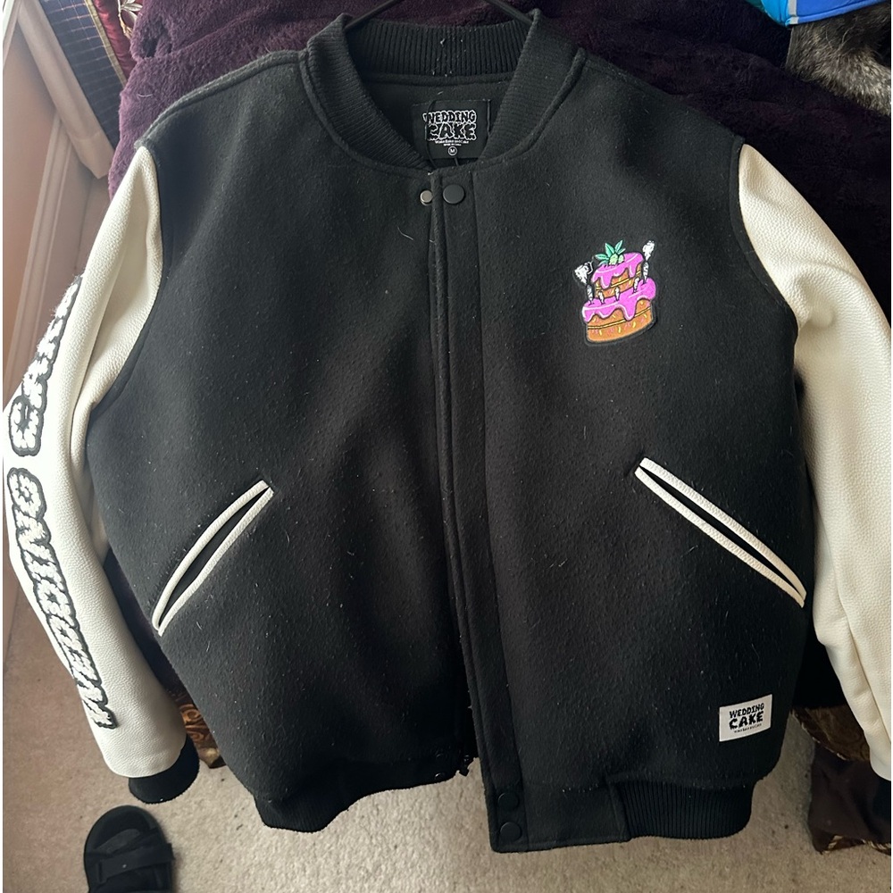 Men’s wedding cake varsity jacket Medium